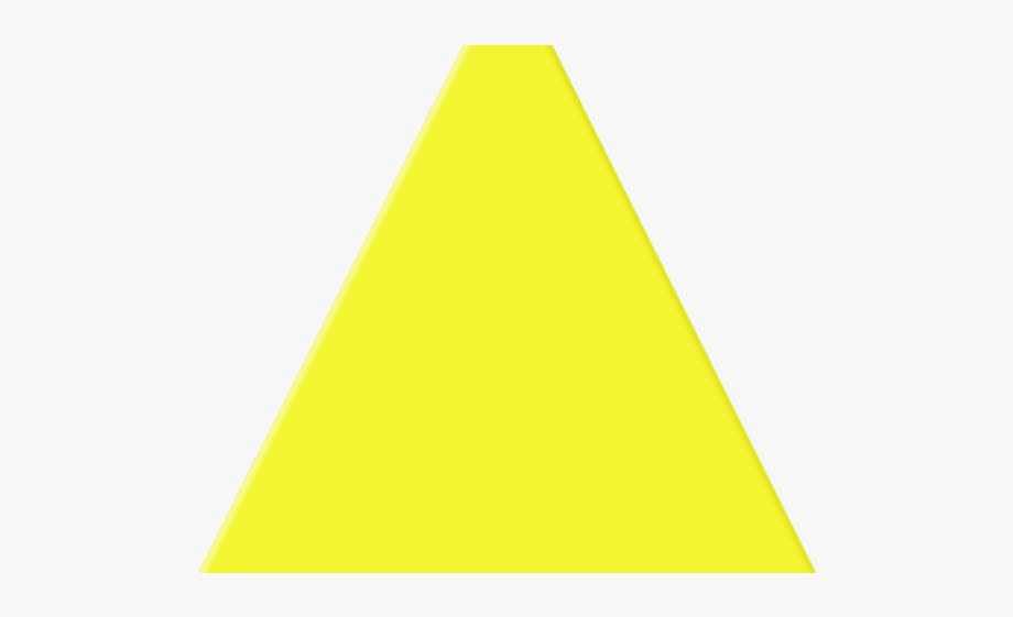 Triangle clipart yellow.