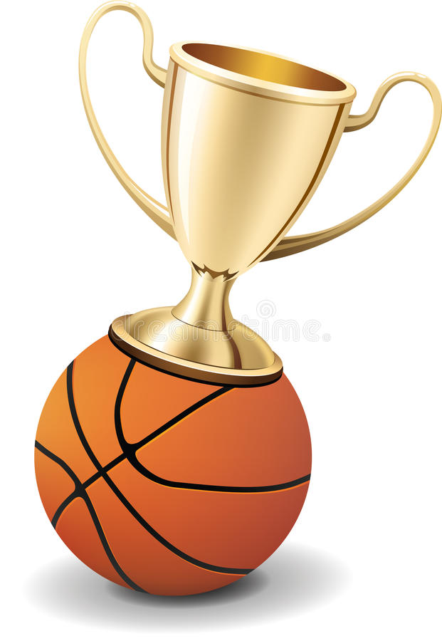 Basketball trophy clipart