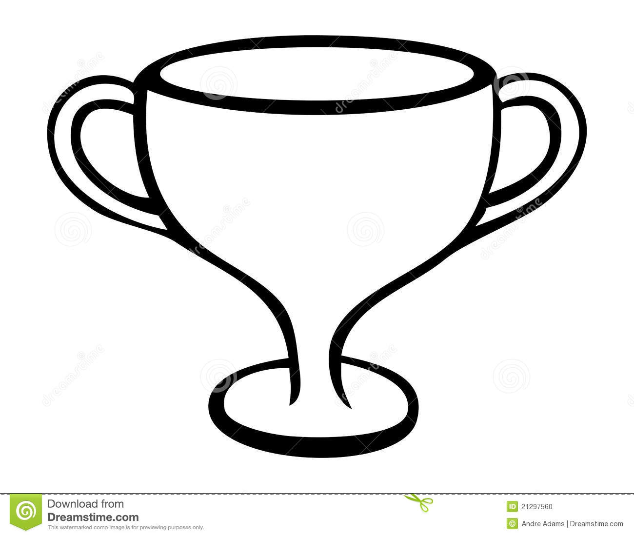 Trophy outline Stock Photo