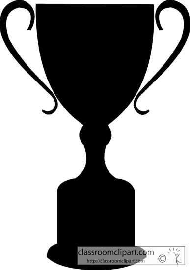 Silhouette trophy clipart.