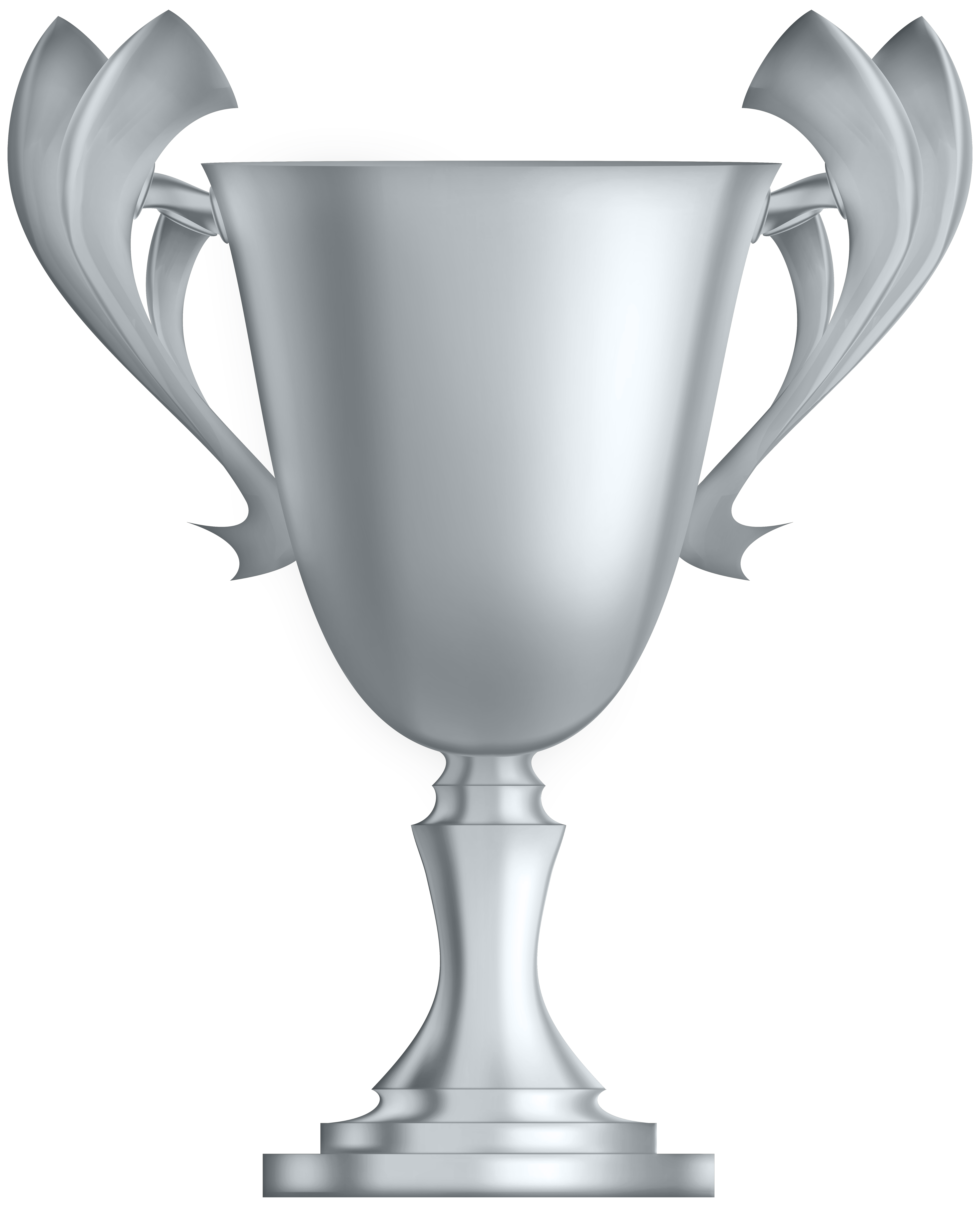 Silver Cup Trophy PNG Clip Art Image