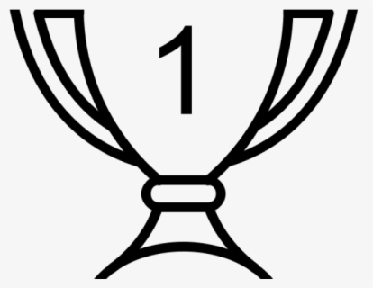 Free Trophy Black And White Clip Art with No Background