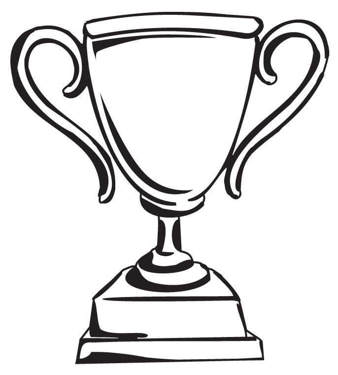 Free Black And White Trophy, Download Free Clip Art, Free