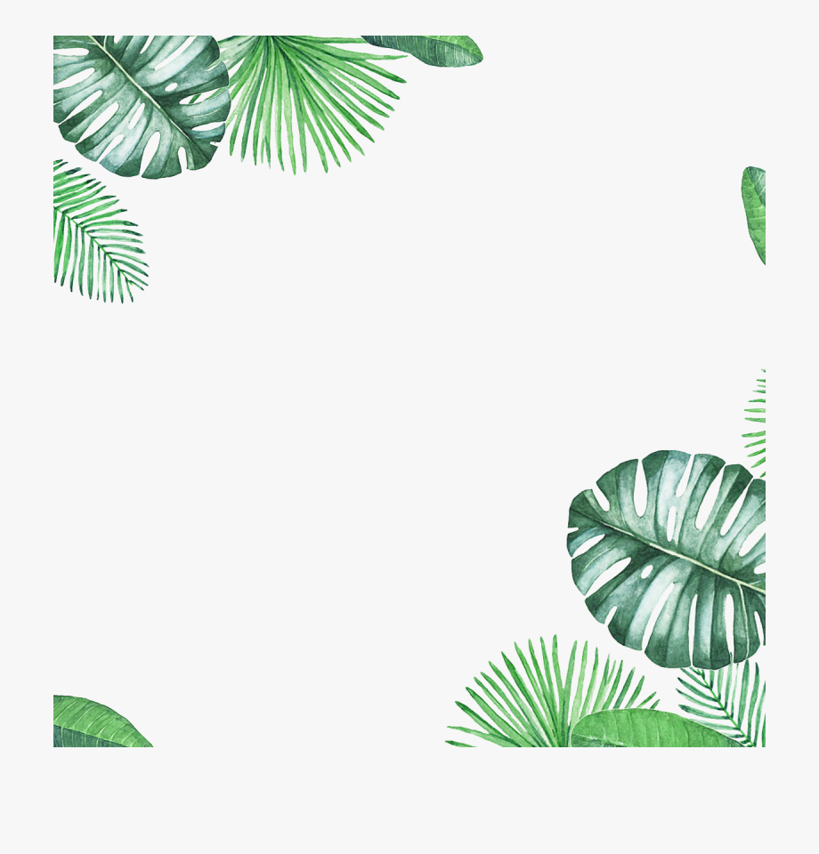 Green Border Leaf Texture Fresh Free Clipart Hd