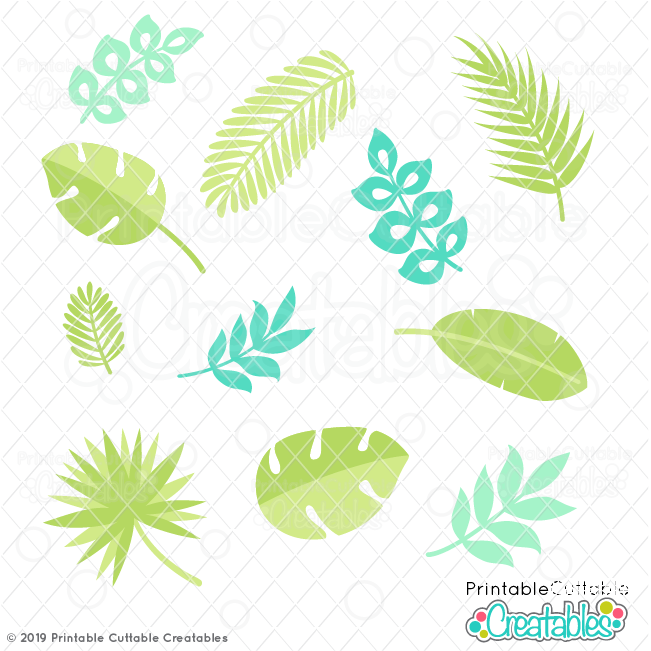 Tropical Leaves FREE SVG Files