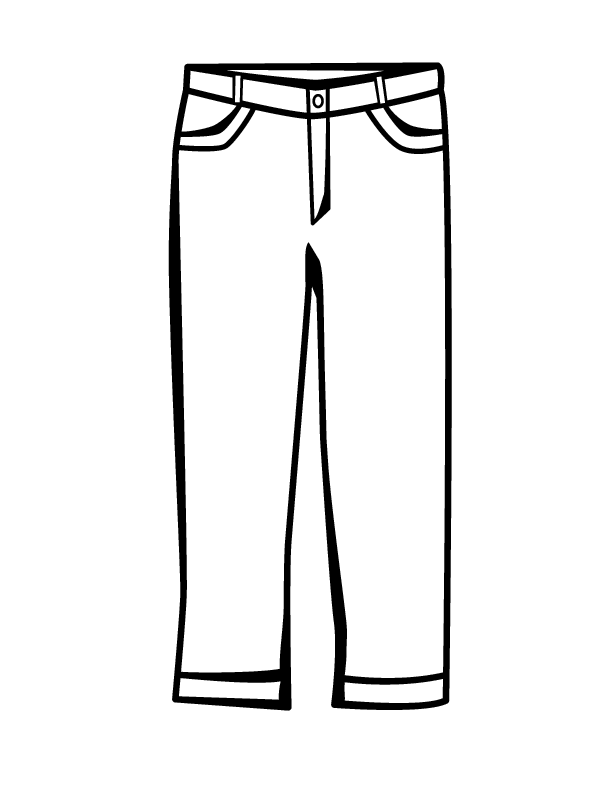 Trousers drawing free.