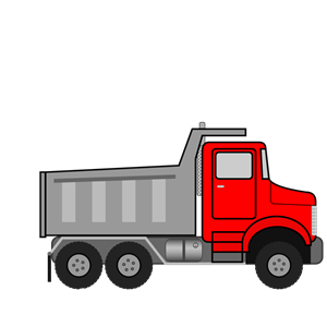 Dump Truck Animated clipart, cliparts of Dump Truck Animated