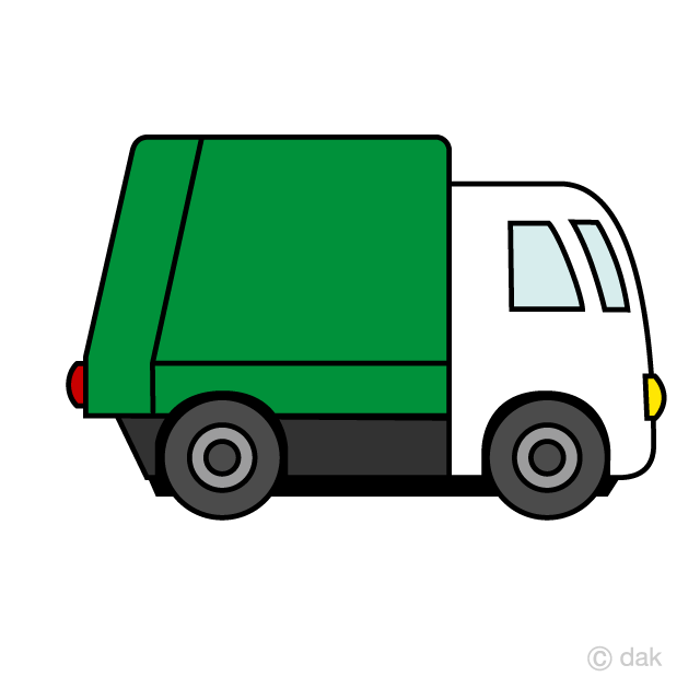 Free Cute Garbage Truck Clipart Image