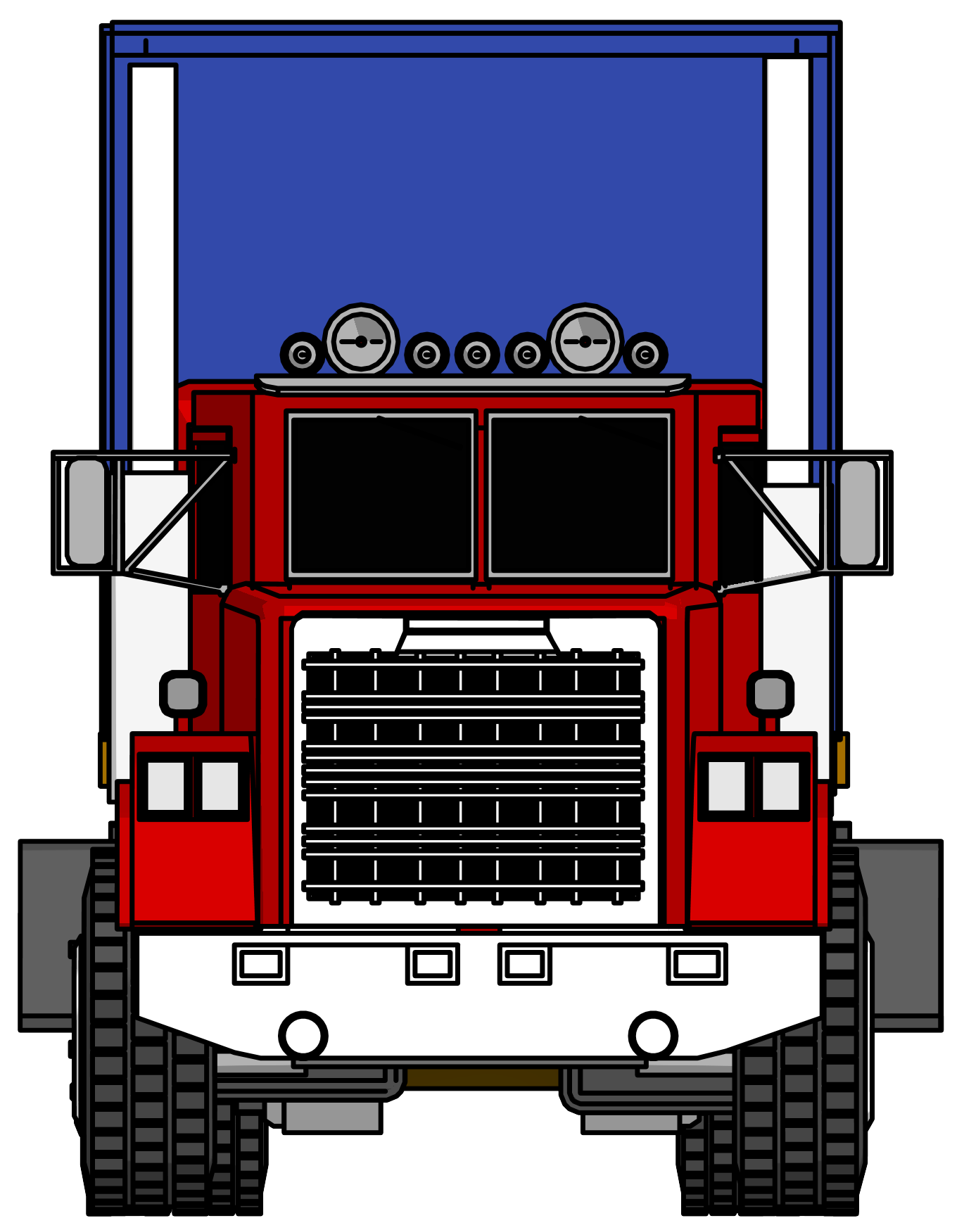 Industrial Truck Big Truck Clipart Png Image Front View
