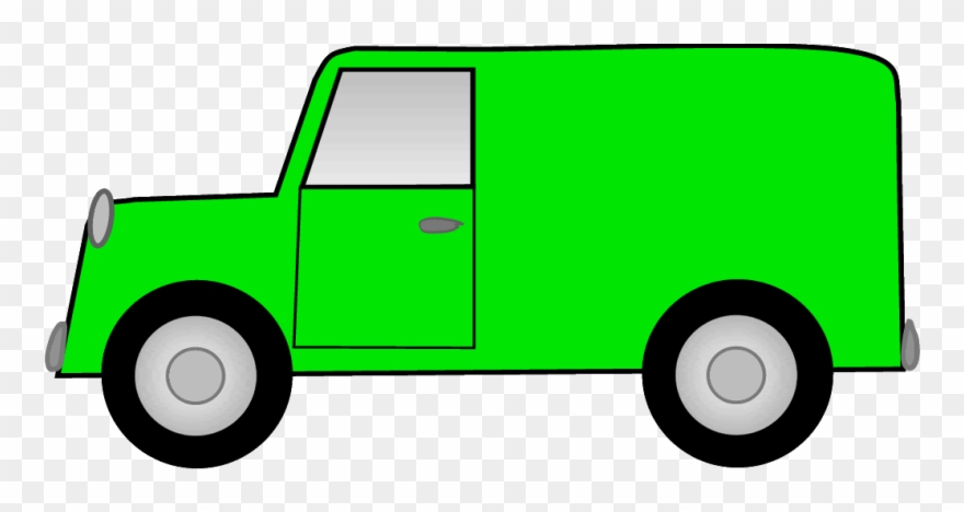 Green Delivery Truck Clipart