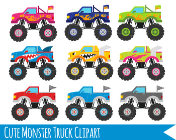 Monster truck clipart.