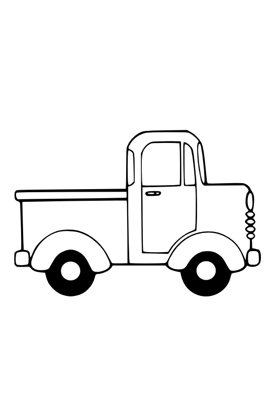 Truck Clip Art Black And White