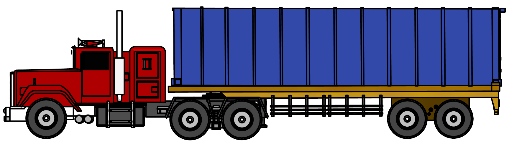 Industrial Truck Big Truck Clipart Png Image Side View