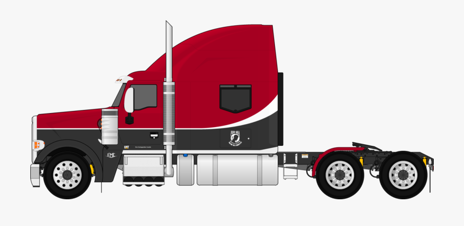 Semi Truck Drawing Side View