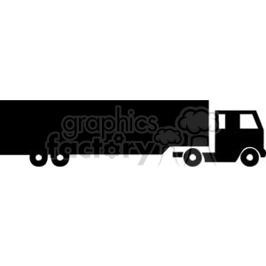 Semi truck silhouette.