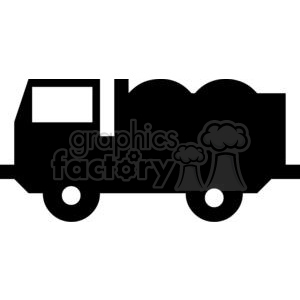 Dump truck silhouettes.