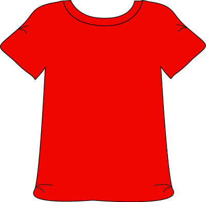Red tshirt printable.