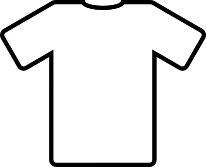 White T Shirt clip art free vector