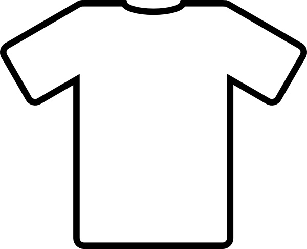 White T Shirt clip art Free vector in Open office drawing