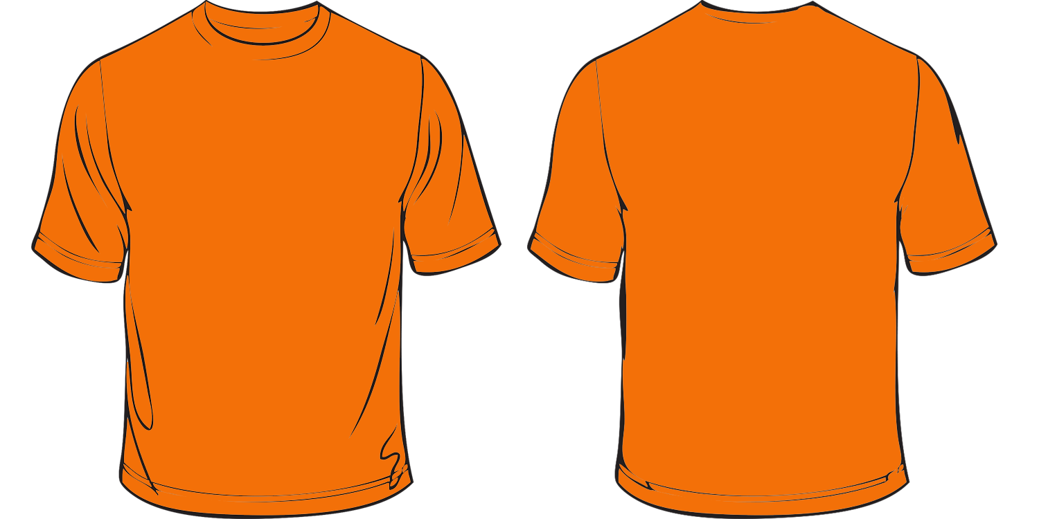 Shirts clipart orange.