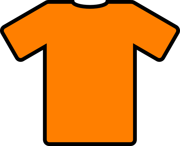 Orange tshirt clip.