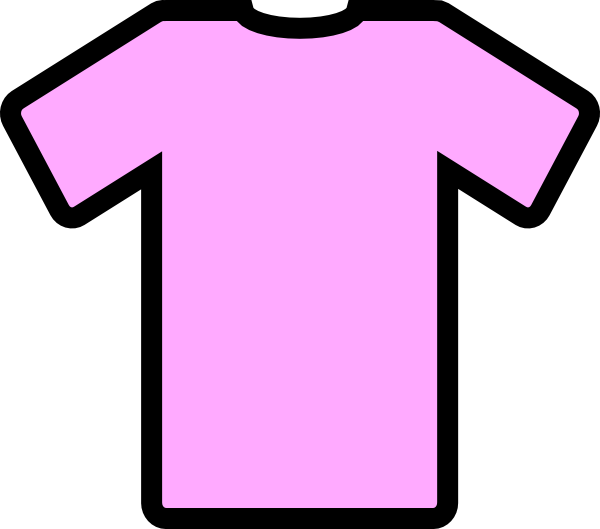 Pink tee shirt.
