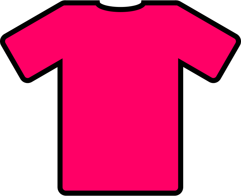 t-shirt clipart pink
