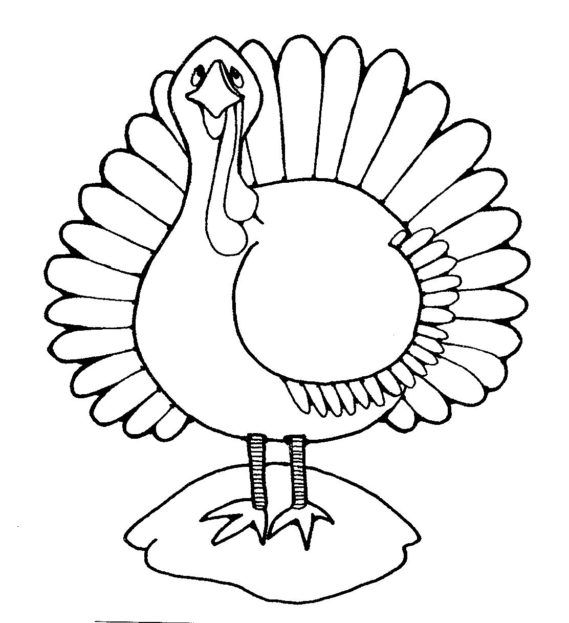 Best Turkey Clipart Black And White