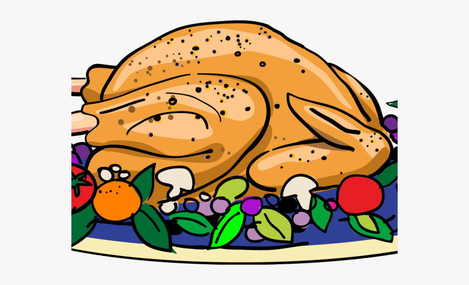 Cooked turkey clipart.