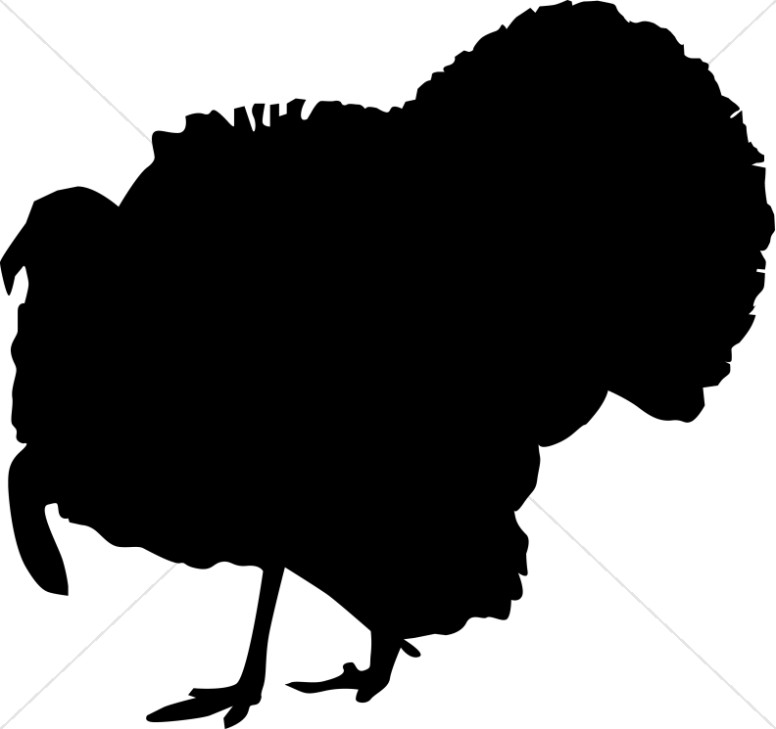 Turkey silhouette thanksgiving.