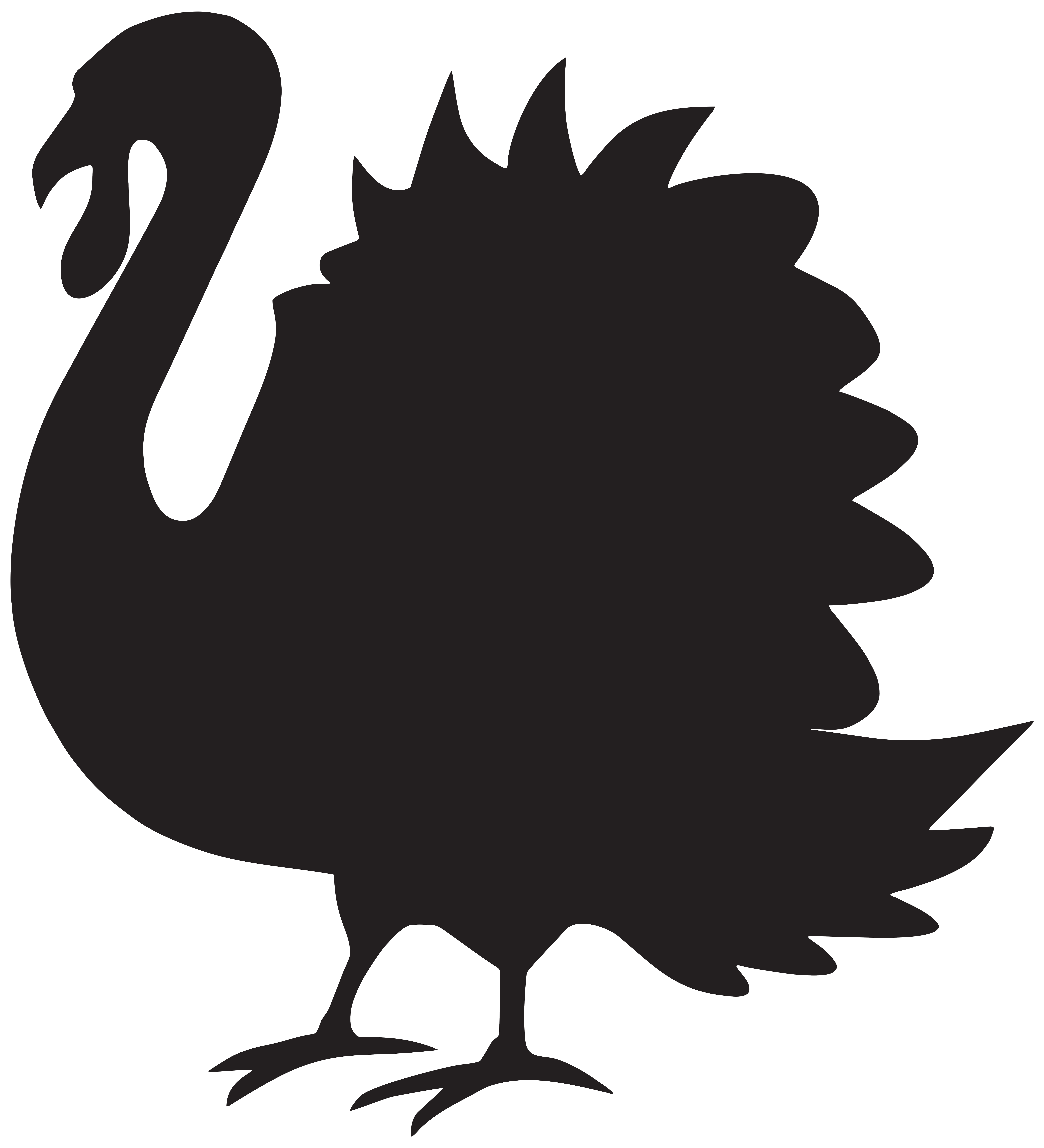 Turkey silhouette png.