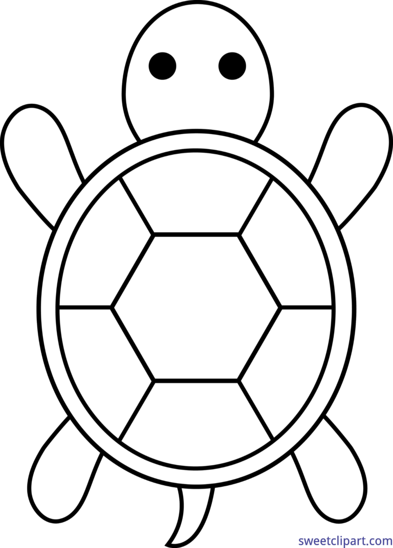 Turtle Lineart Clip Art