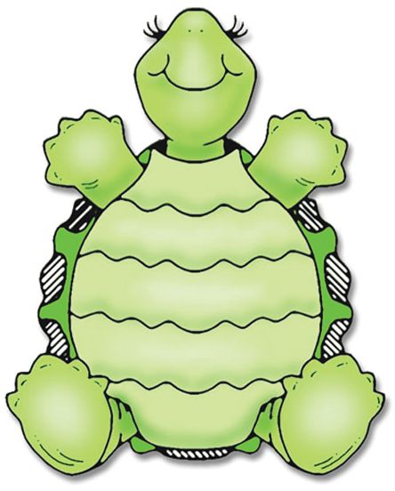 Turtle clipart pattern.
