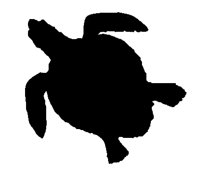Turtle silhouette free.