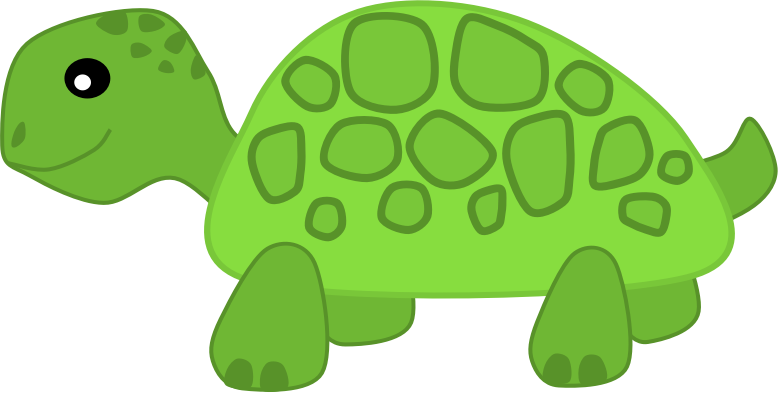 Slow turtle clipart.