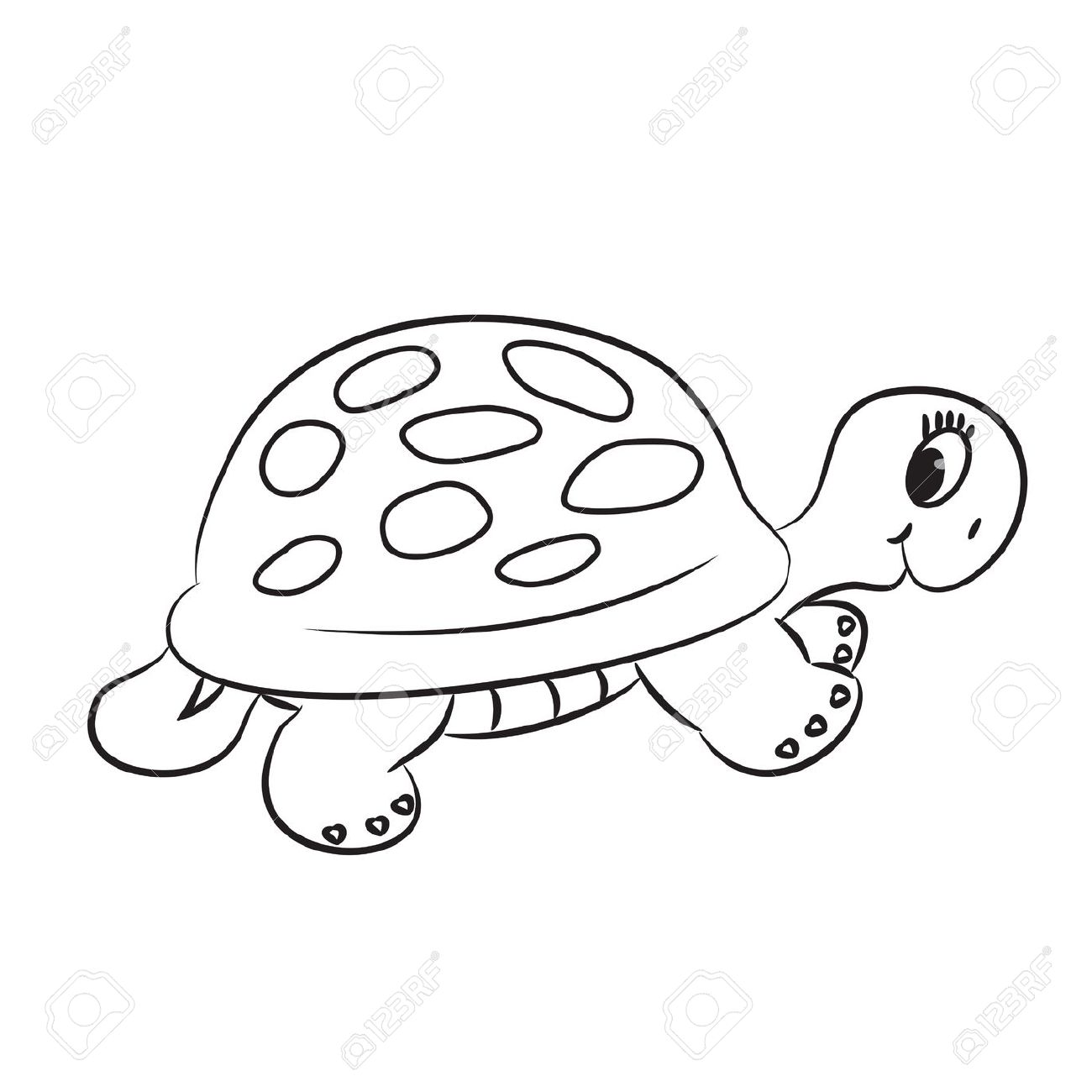 Best Turtle Clipart Black And White