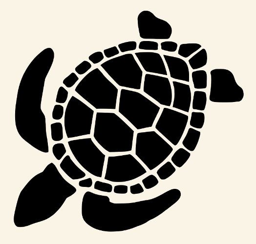 12 turtle stencil.