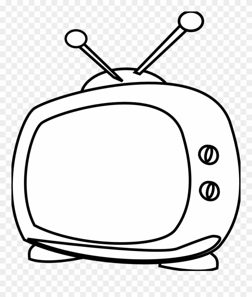 Watching Tv Clipart Black And White Free Clipart
