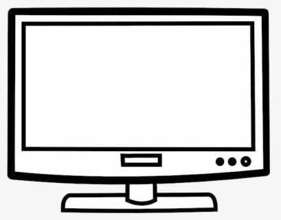 Free Tv Black And White Clip Art with No Background