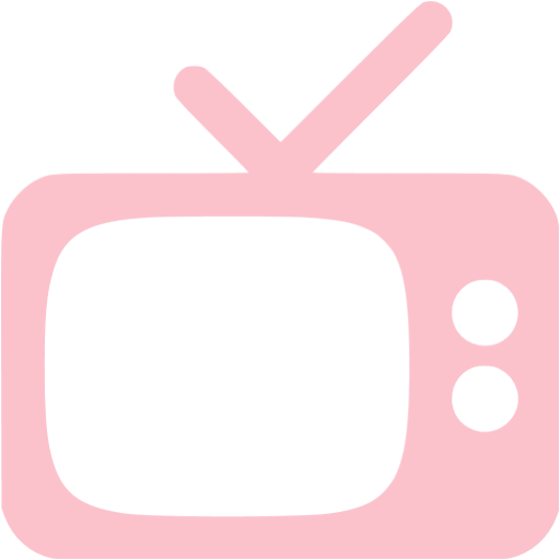 Pink tv icon
