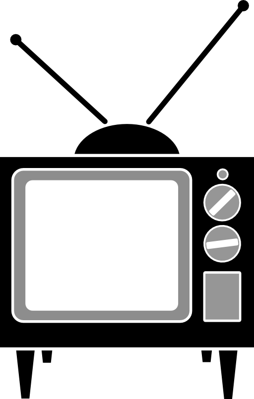 Simple television clipart.