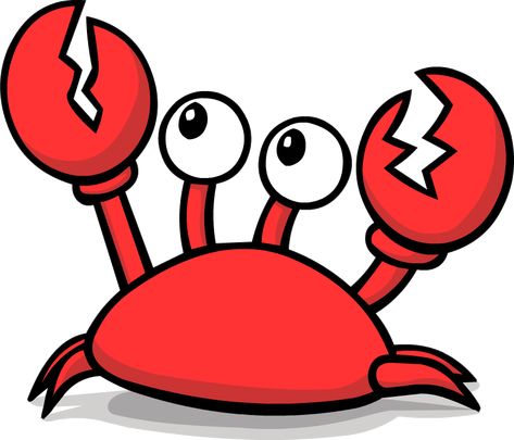 Angry crab clip art