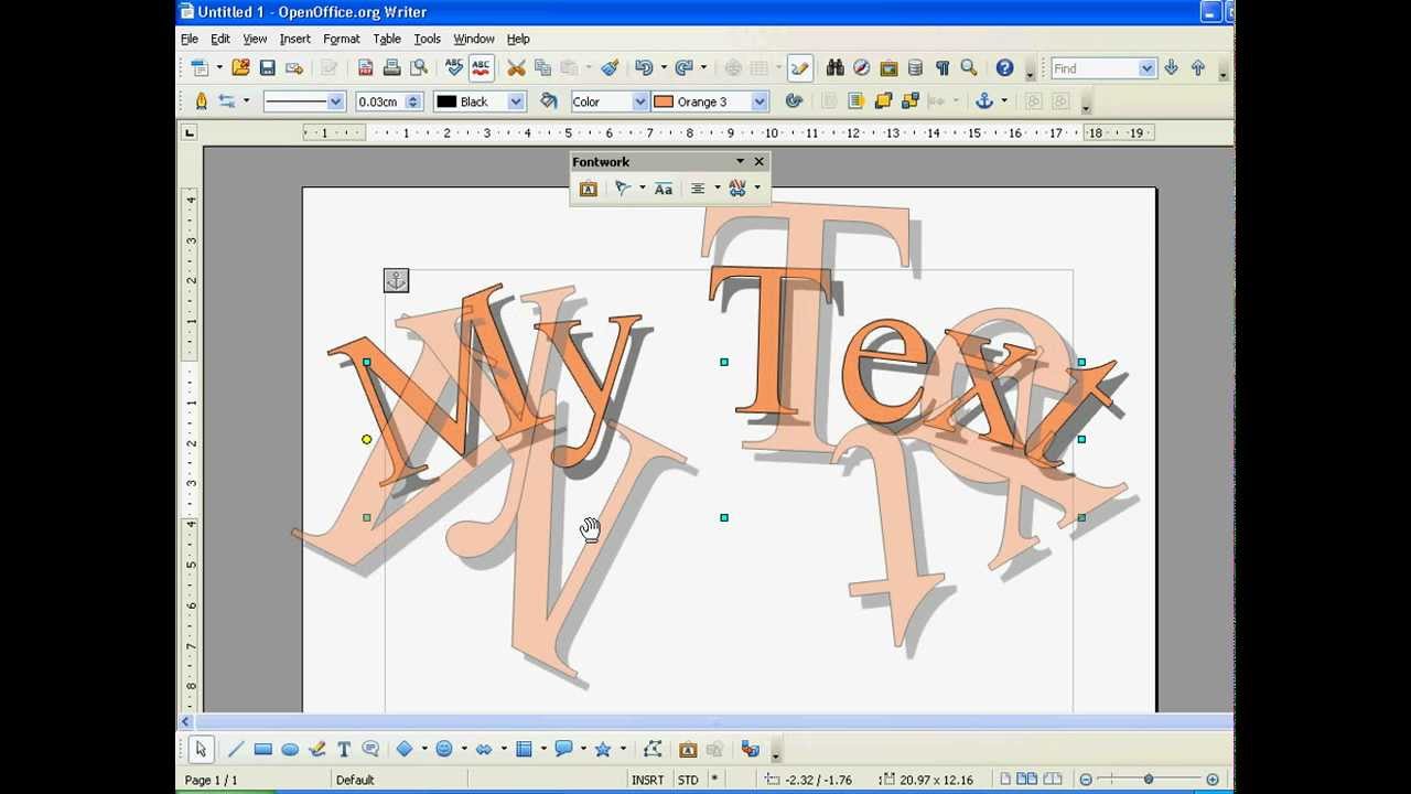 Open Office How to Use WordArt