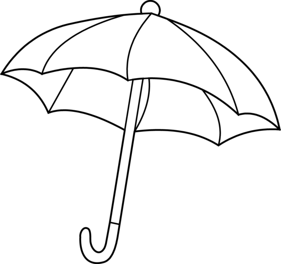 Umbrella clipart black.