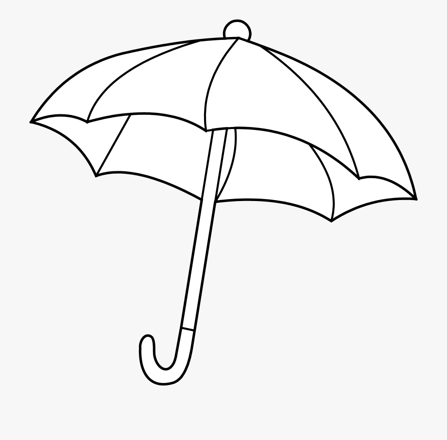 Umbrella Coloring Page Free Clip Art