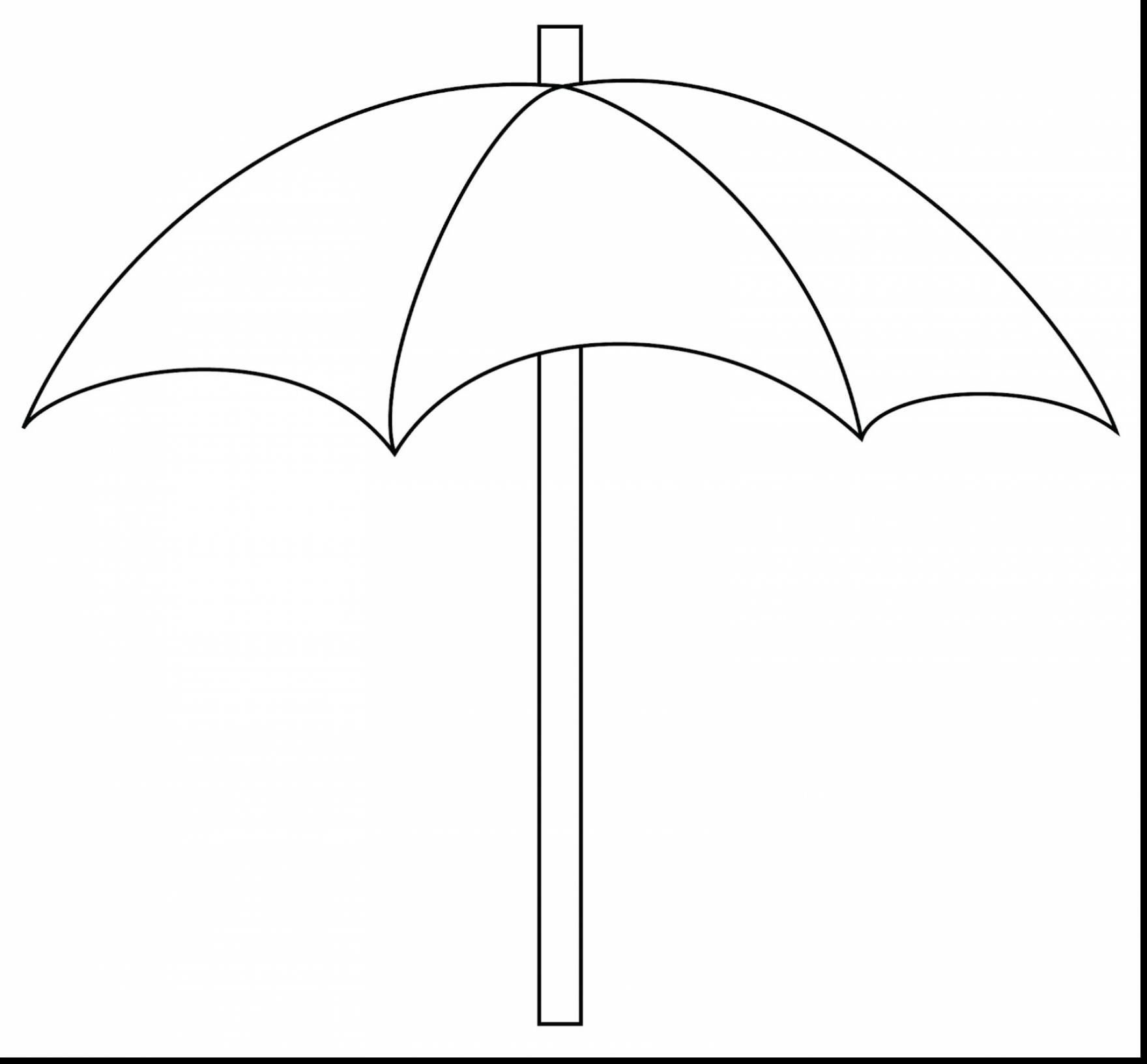 umbrella clipart black and white coloring