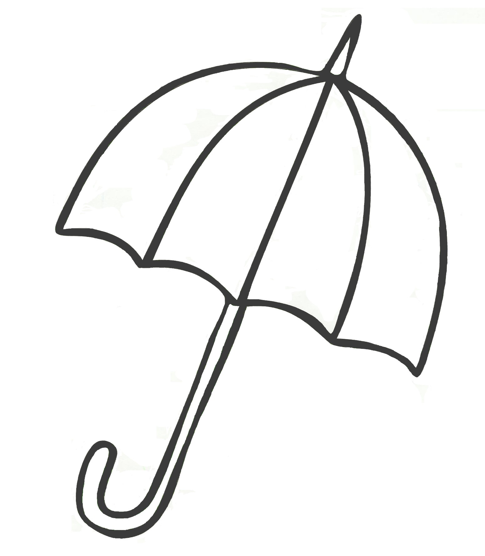 Beach umbrella drawing.