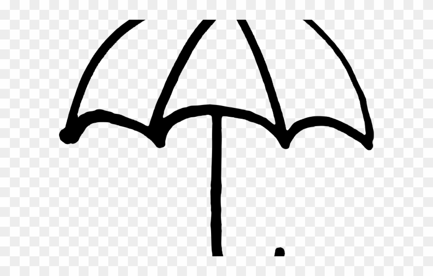 umbrella clipart black and white parasol