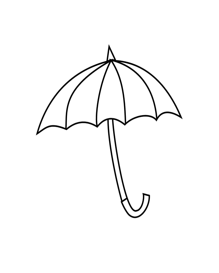 umbrella clipart black and white rain