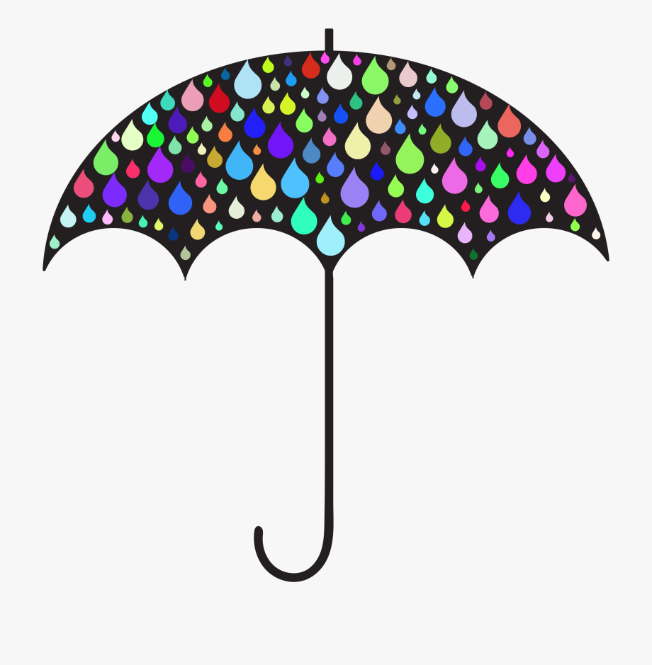 Raindrops Clipart Rainy Umbrella